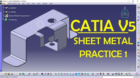 catia sheet metal tutorial pdf|sheet metal design for practice.